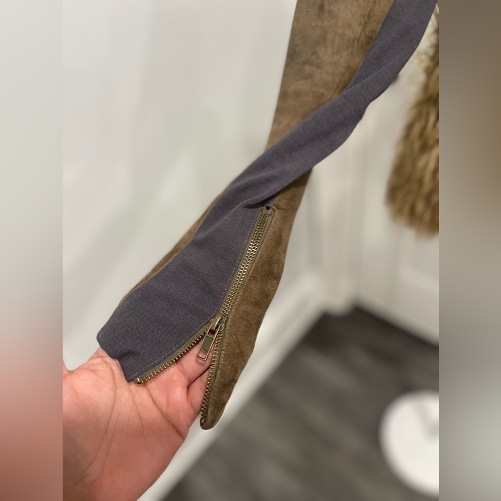 Twelfth Street by Cynthia Vincent Women's Luxurious Leather & Fur Jacket Sz L - Picture 8 of 9